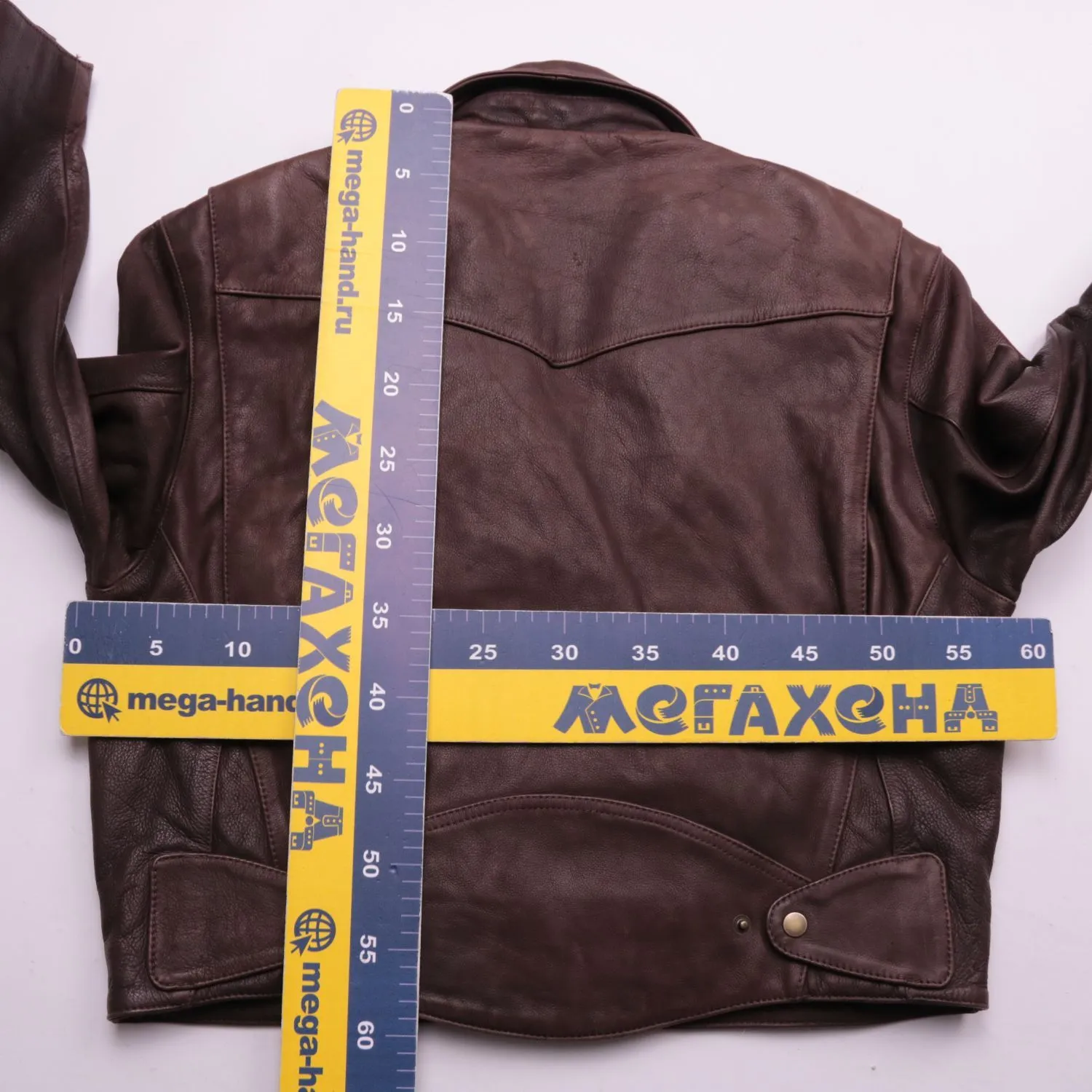 Коричневая косуха HM из натуральной кожи, размер 48 (M)