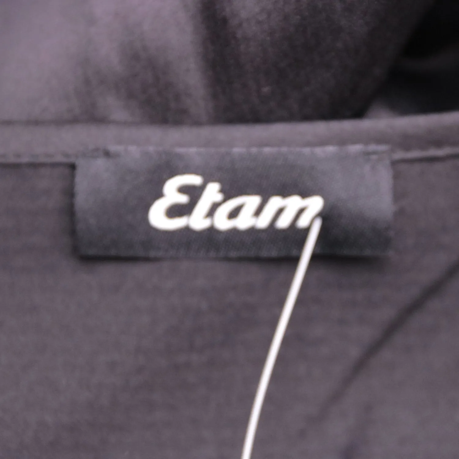 Чёрный бомбер Etam с белыми полосами, размер 52 (XL)